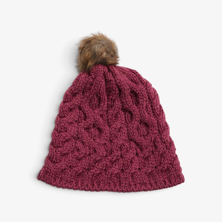 Image 134714_JAM.jpg, Product 134-714 / Price $40.00, Aran Woollen Mills Bobble Hat from Aran Woollen Mills on TSC.ca's Fashion department