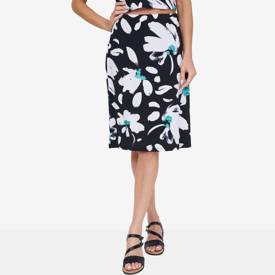 Image 135587_BKF.jpg, Product 135-587 / Price $54.99, Marallis Printed Brazil Knit Knee Length Skirt from Marallis on TSC.ca's Fashion department