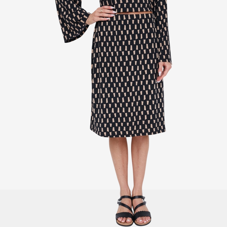 Image 135587_BRNSQ.jpg, Product 135-587 / Price $54.99, Marallis Printed Brazil Knit Knee Length Skirt from Marallis on TSC.ca's Fashion department