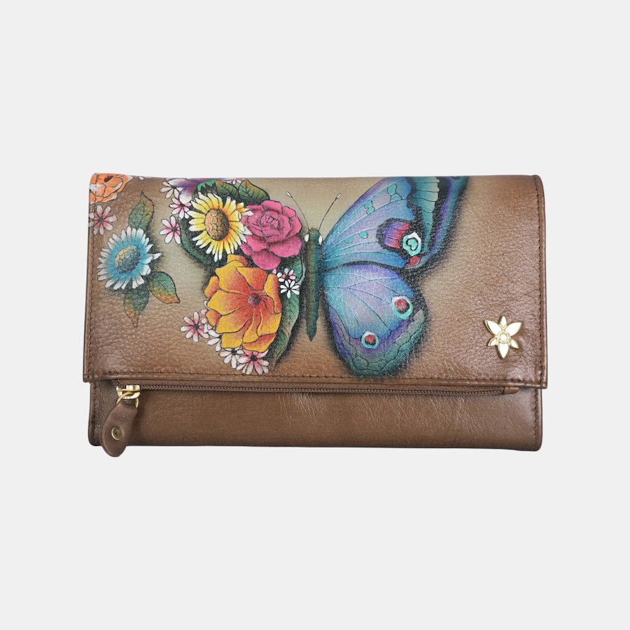 Image 135644_BUTBM.jpg, Product 135-644 / Price $146.00, Anuschka Three Fold Clutch from Anuschka Handbags on TSC.ca's Fashion department