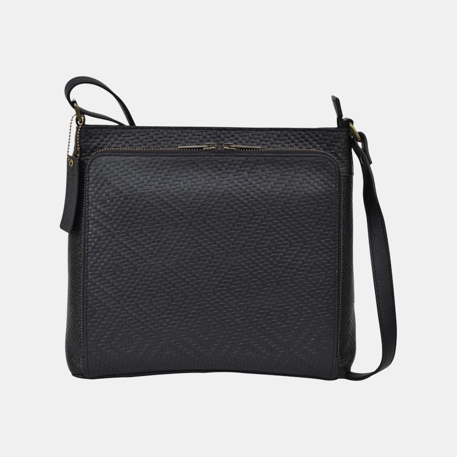 Image 135647_EMBLK.jpg, Product 135-647 / Price $270.00, Anuschka Heritage Leather Organizer Crossbody from Anuschka Handbags  on TSC.ca's Fashion department