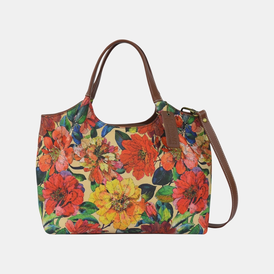 Image 135649_CAMTN.jpg, Product 135-649 / Price $288.00, Anuschka Heritage Leather Large Tote from Anuschka Handbags  on TSC.ca's Fashion department