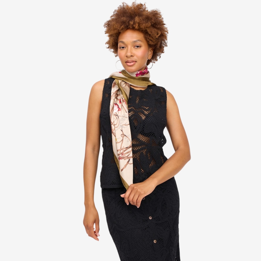 Image 135758_SGFL.jpg, Product 135-758 / Price $90.00, Brian Bailey Floral Printed Square Scarf from Brian Bailey on TSC.ca's Fashion department