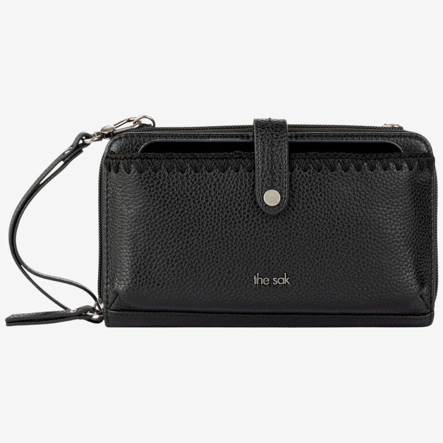 Image 135828_BLK.jpg, Product 135-828 / Price $89.99, The Sak 3-in-1 Leather Smartphone Crossbody Wallet/Wristlet from The SAK Handbags on TSC.ca's Fashion department
