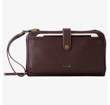 The Sak 3-in-1 Leather Smartphone Crossbody Wallet/Wristlet