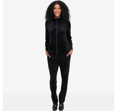 Hailey Lyn 2-Piece Textured Stretch Velour Set