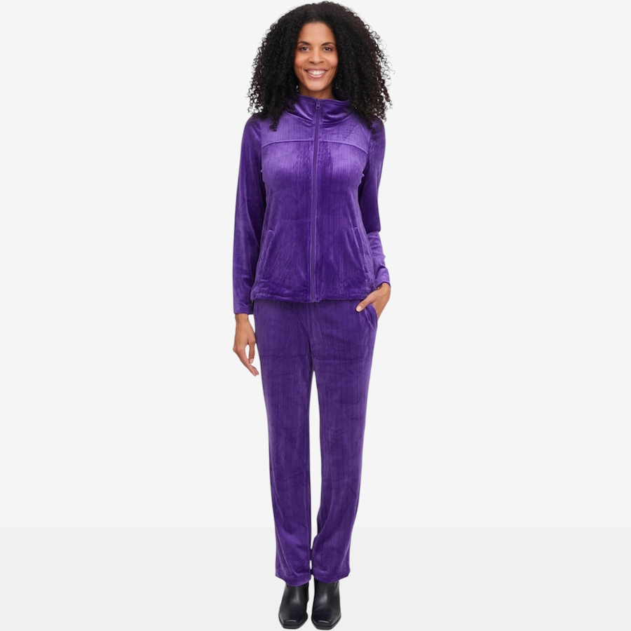 Image 135855_VIOIO.jpg, Product 135-855 / Price $69.99, Hailey Lyn 2-Piece Textured Stretch Velour Set from Hailey Lyn on TSC.ca's Fashion department