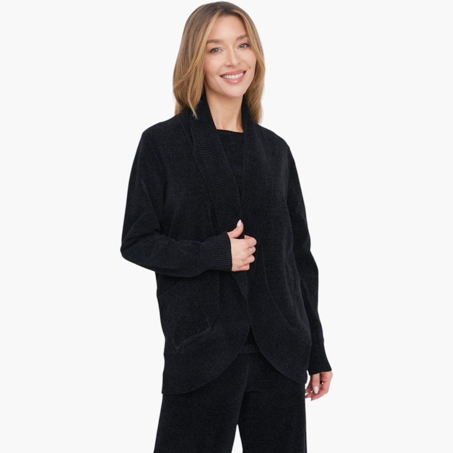 Image 135873_BLK.jpg, Product 135-873 / Price $79.99, Wynne Layers Chenille Cardigan and Tank Set from Wynnelayers on TSC.ca's Fashion department