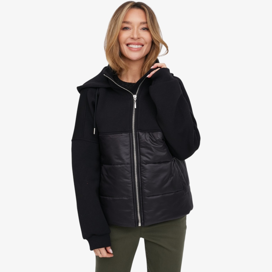 Image 135953_BLK.jpg, Product 135-953 / Price $129.90, Wynne Layers Mixed Media Scuba Puffer Coat from Wynnelayers on TSC.ca's Fashion department