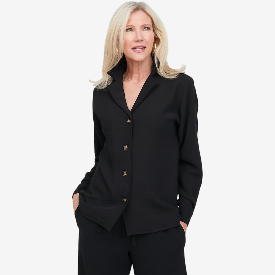 Image 136087_BLK.jpg, Product 136-087 / Price $99.99, Brian Bailey Washed Crepe Shirt from Brian Bailey on TSC.ca's Fashion department