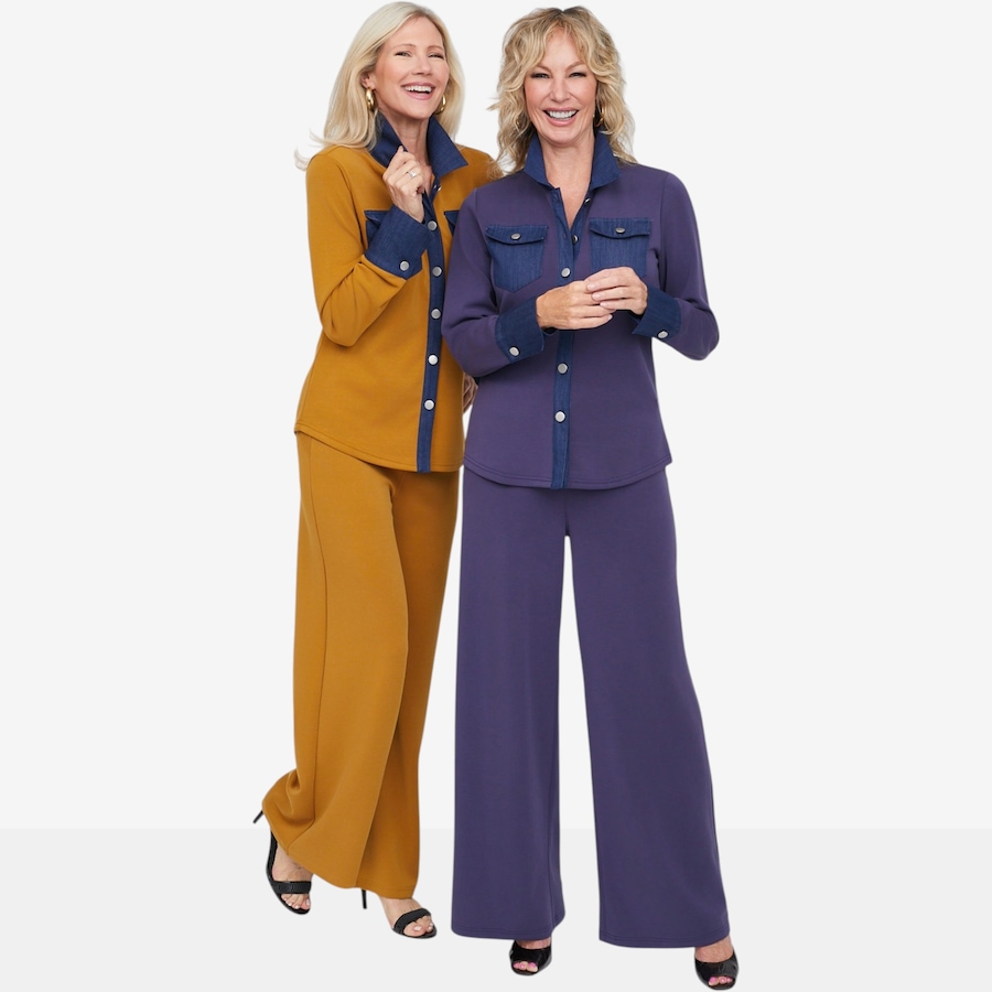 Image 136099_ALTMORE2.jpg, Product 136-099 / Price $119.99, Brian Bailey Marina Knit Shirt with Denim Accents from Brian Bailey on TSC.ca's Fashion department