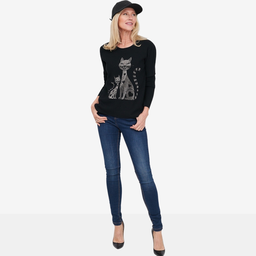 Image 136115_ALTMORE1.jpg, Product 136-115 / Price $79.99, Brian Bailey MZ Kitty Scoop Neck Sweater from Brian Bailey on TSC.ca's Fashion department