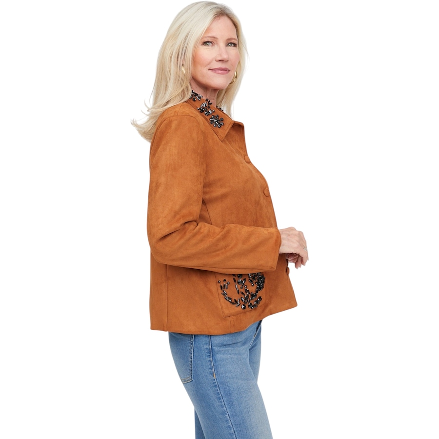 Image 136125_ALTMORE4.jpg, Product 136-125 / Price $159.99, Brian Bailey Faux Suede Crystal Embellished Jacket from Brian Bailey on TSC.ca's Fashion department