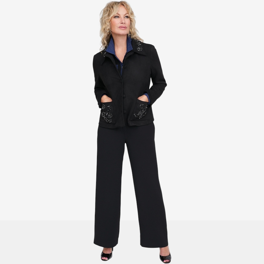 Image 136125_ALTMORE7.jpg, Product 136-125 / Price $159.99, Brian Bailey Faux Suede Crystal Embellished Jacket from Brian Bailey on TSC.ca's Fashion department