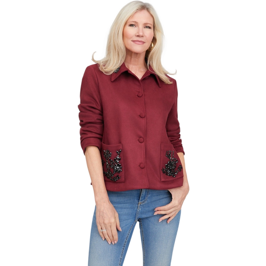 Image 136125_BGDY.jpg, Product 136-125 / Price $159.99, Brian Bailey Faux Suede Crystal Embellished Jacket from Brian Bailey on TSC.ca's Fashion department