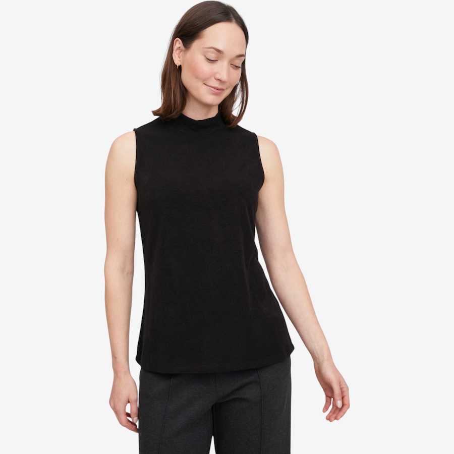 Image 136453_BLK.jpg, Product 136-453 / Price $44.99, Mr. Max Super Soft Cloud Knit Sleeveless Mock Neck Top from Mr. Max on TSC.ca's Fashion department