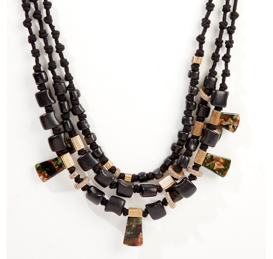 Image 137391.jpg, Product 137-391 / Price $46.33, India Hicks Drawing Room Necklace - Black/Camo from India Hicks on TSC.ca's Jewellery department