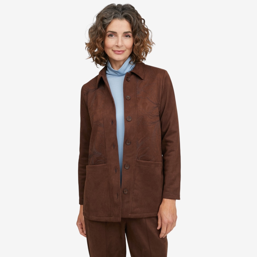 Image 137570_CHO.jpg, Product 137-570 / Price $89.99, Mr. Max Stretch Faux Suede Christina Jacket with Embroidered Detail from Mr. Max on TSC.ca's Fashion department