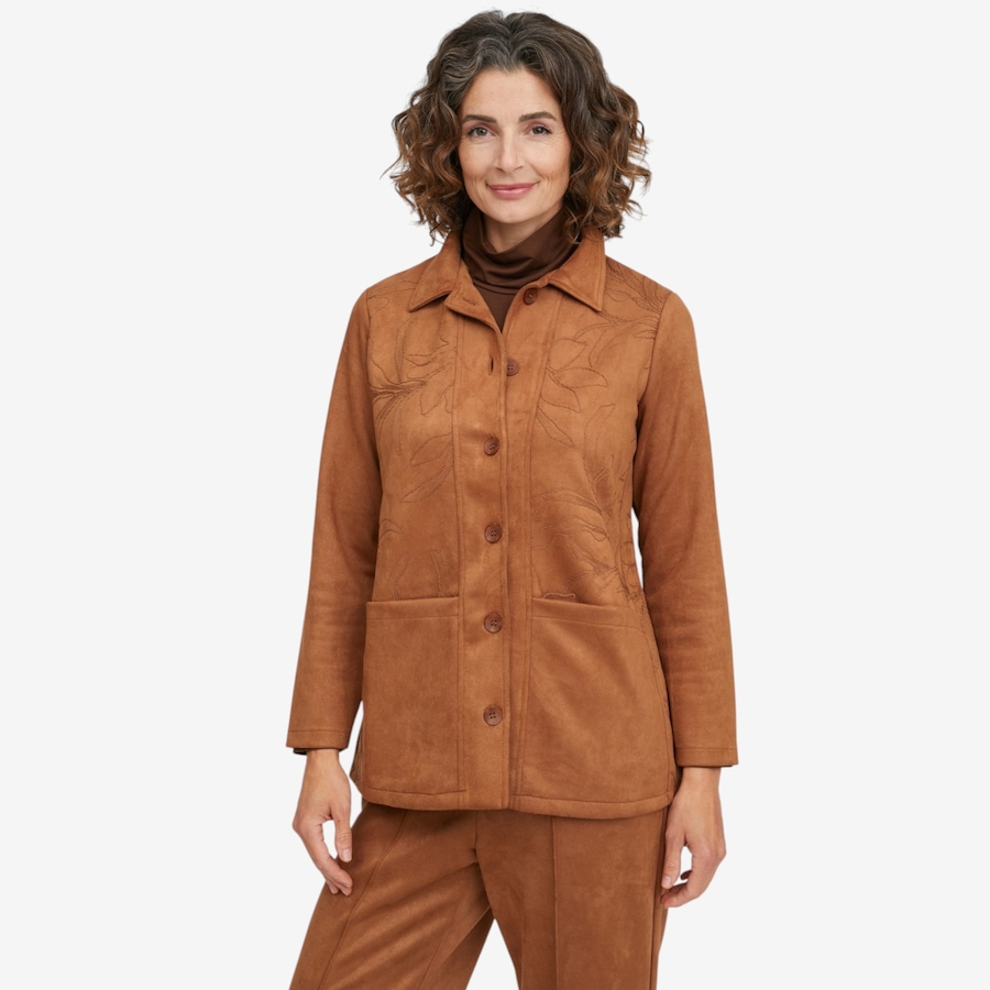Image 137570_COG.jpg, Product 137-570 / Price $89.99, Mr. Max Stretch Faux Suede Christina Jacket with Embroidered Detail from Mr. Max on TSC.ca's Fashion department