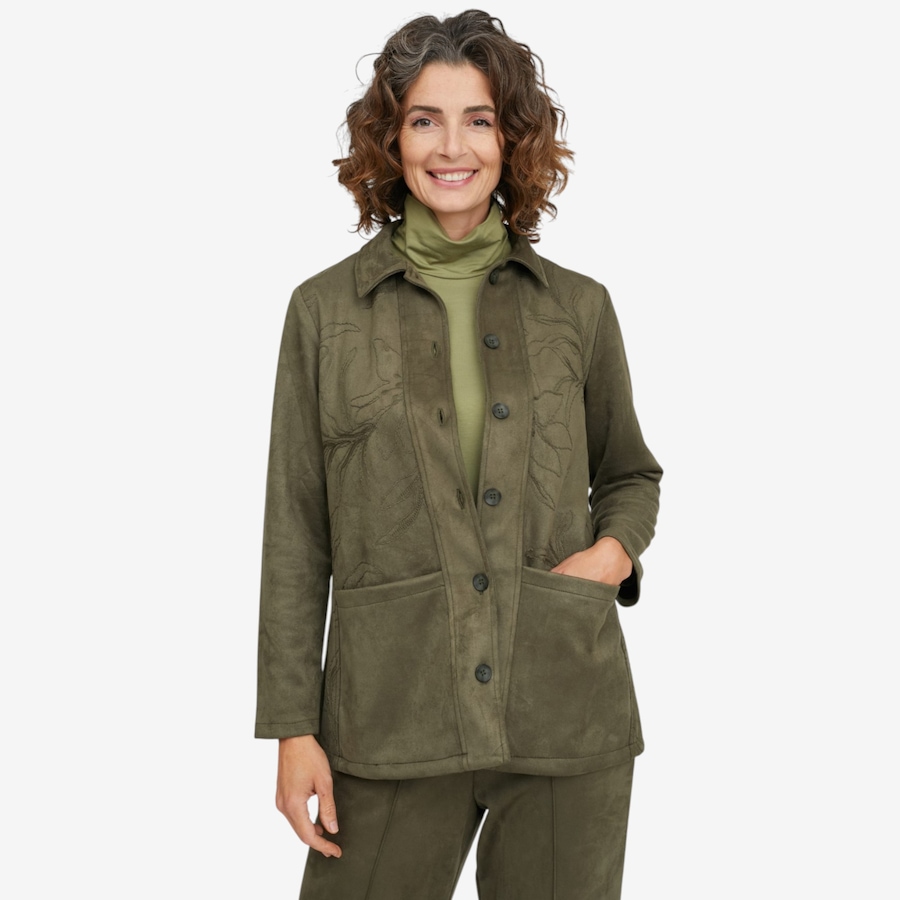 Image 137570_TYM.jpg, Product 137-570 / Price $89.99, Mr. Max Stretch Faux Suede Christina Jacket with Embroidered Detail from Mr. Max on TSC.ca's Fashion department