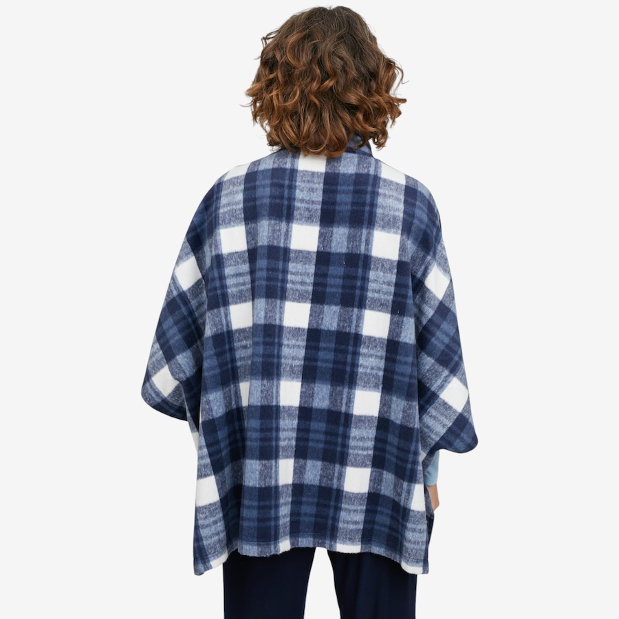Image 137585_ALTMORE2.jpg, Product 137-585 / Price $99.99, Mr. Max Kelly Plaid Button Front Poncho from Mr. Max on TSC.ca's Fashion department