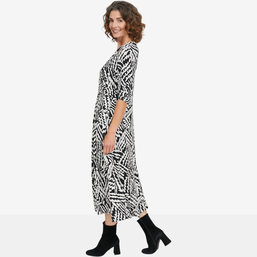 Image 137595_ALTMORE2.jpg, Product 137-595 / Price $79.99, Mr. Max Printed Brazil Knit /4 Sleeve Faux Wrap Diane Dress with Shirring Detail from Mr. Max on TSC.ca's Fashion department