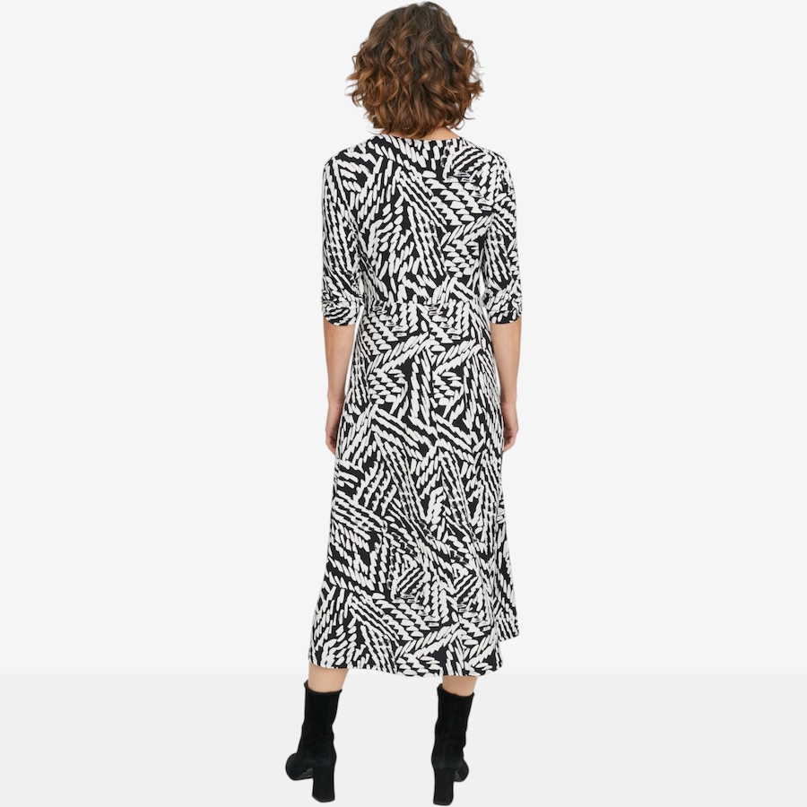 Image 137595_ALTMORE4.jpg, Product 137-595 / Price $79.99, Mr. Max Printed Brazil Knit /4 Sleeve Faux Wrap Diane Dress with Shirring Detail from Mr. Max on TSC.ca's Fashion department