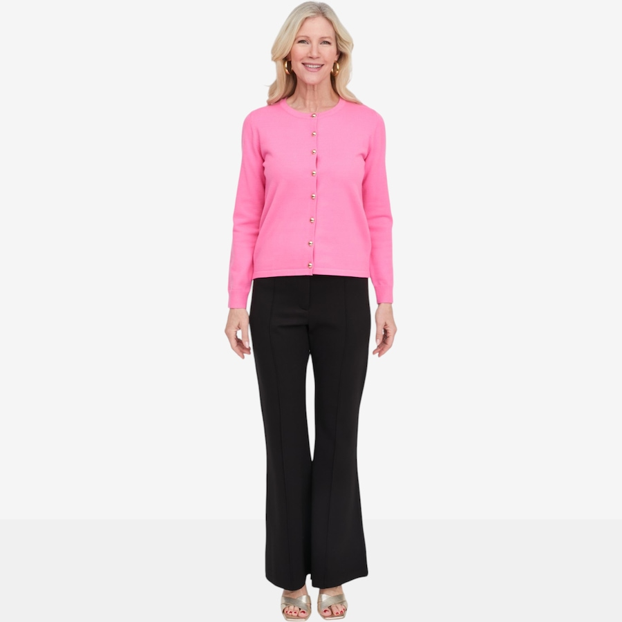 Image 137760_PNK.jpg, Product 137-760 / Price $89.99, Brian Bailey Gold Button Knit Crew Cardigan from Brian Bailey on TSC.ca's Fashion department