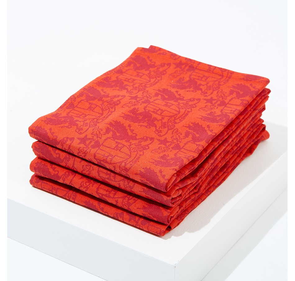 Kitchen Tabletop & Bar Table Linens Napkins India Hicks Crest Napkins Online Shopping