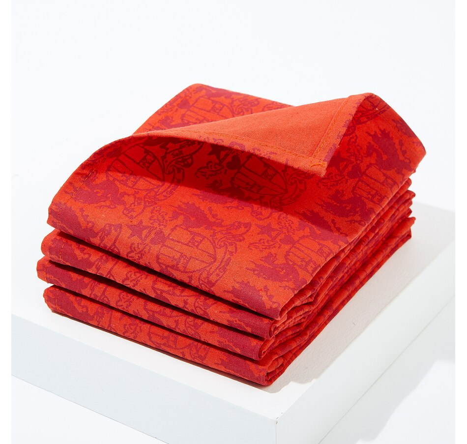 Kitchen Tabletop & Bar Table Linens Napkins India Hicks Crest Napkins Online Shopping