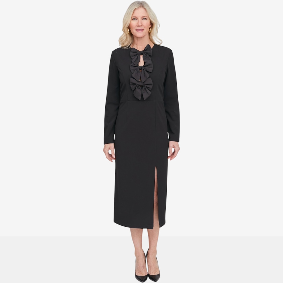 Image 146200_BLK.jpg, Product 146-200 / Price $189.99, Brian Bailey Selena Bow Dress from Brian Bailey on TSC.ca's Fashion department
