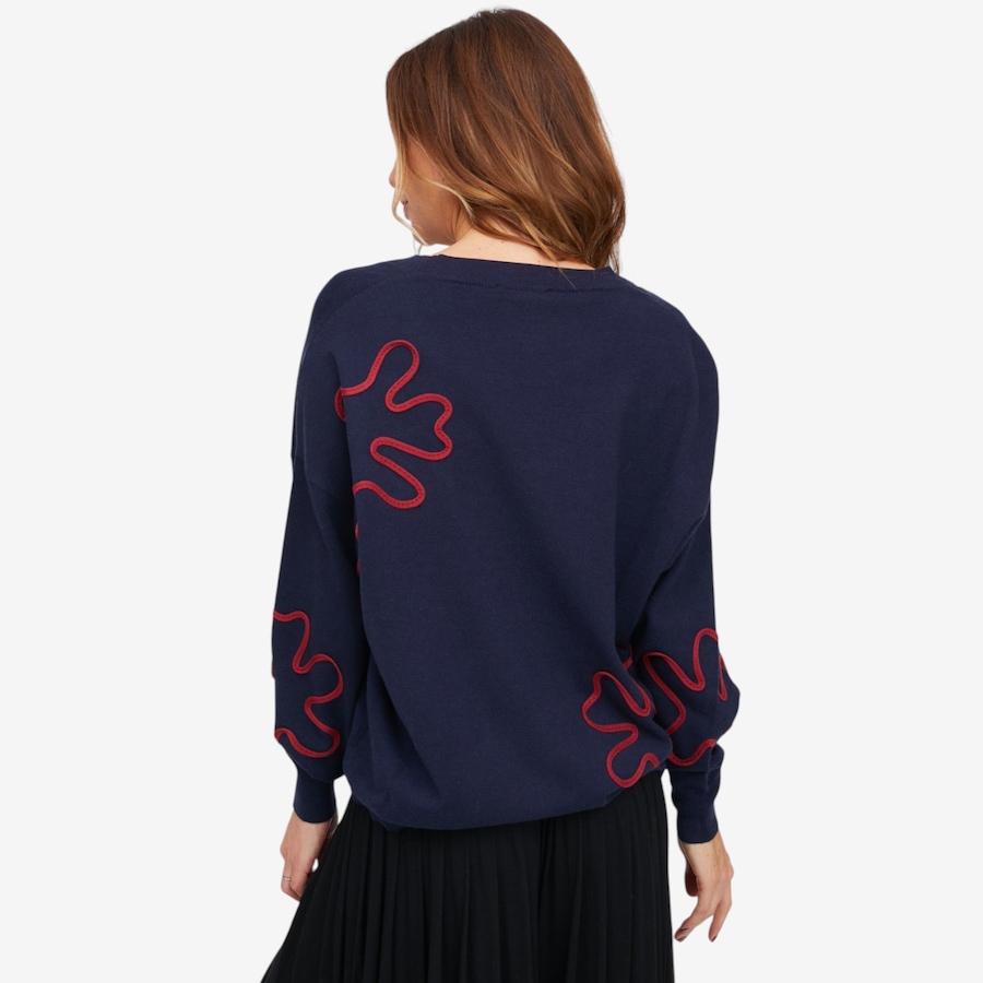 Image 146233_ALTMORE2.jpg, Product 146-233 / Price $99.99, Red Coral Floral Motif V-Neck Cardigan from Red Coral Fashions on TSC.ca's Fashion department