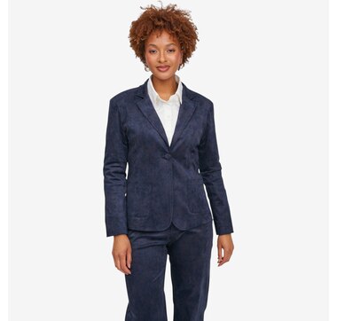 Luna Printed Faux Suede Jacket