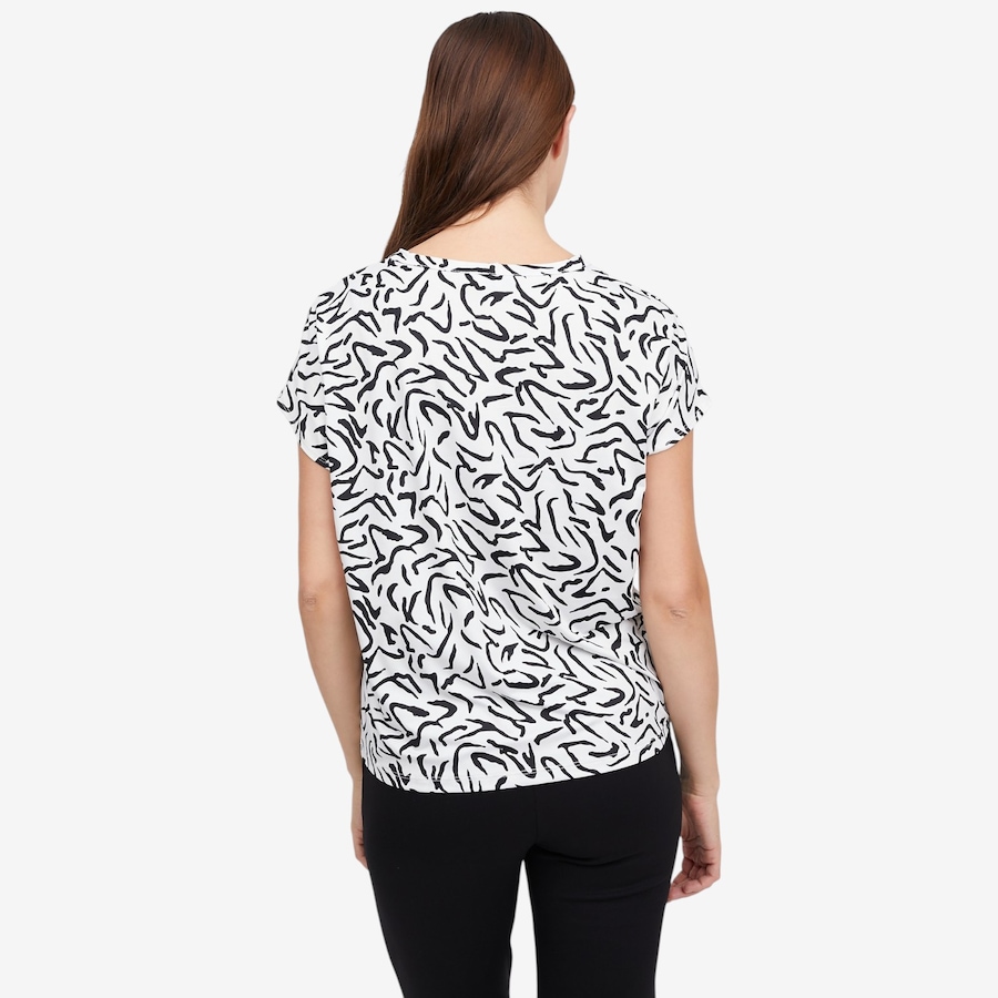 Kim & Co. Printed Brazil Knit Relaxed Short Dolman Sleeve Top - TSC.ca