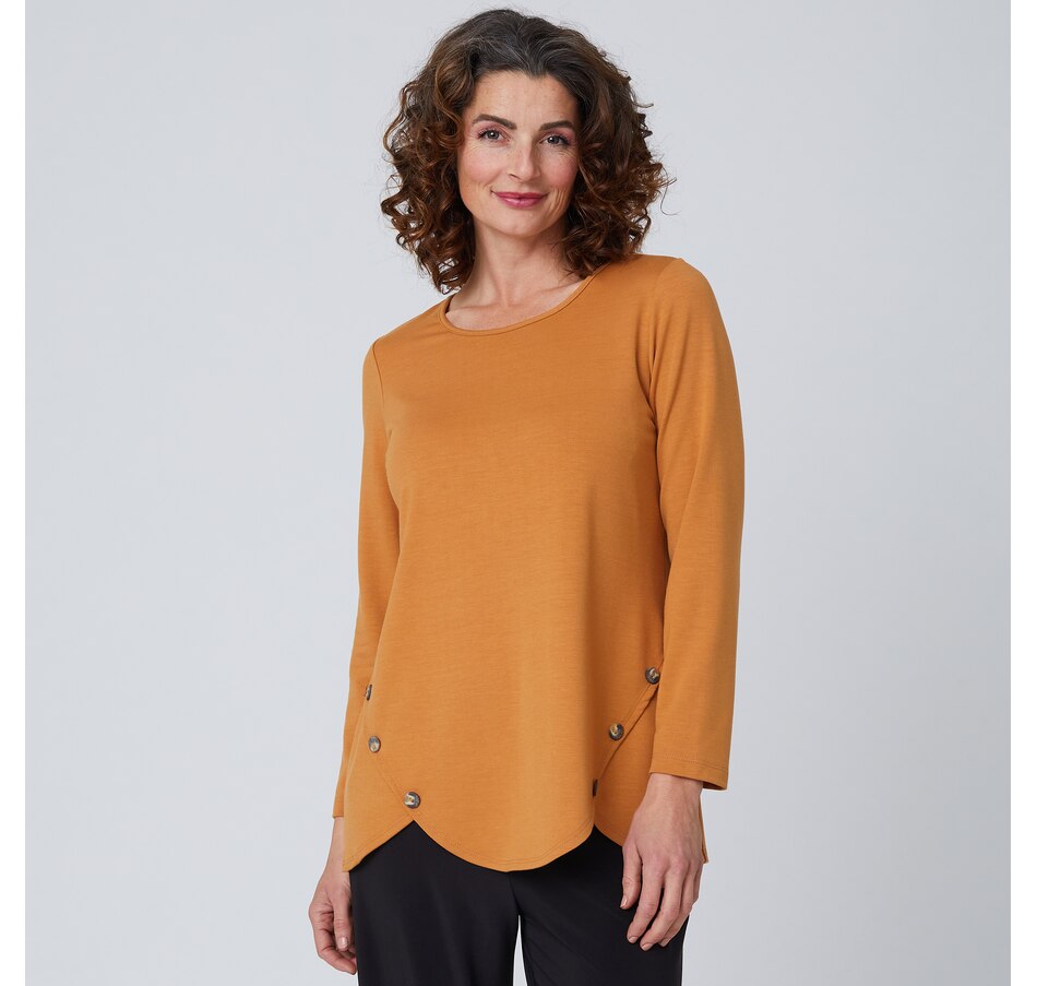 Image 201808_GIN.jpg, Product 201-808 / Price $31.33, Mr. Max Luxe Bamboo Cotton Tunic with Button Detail from Mr. Max on TSC.ca's Fashion department