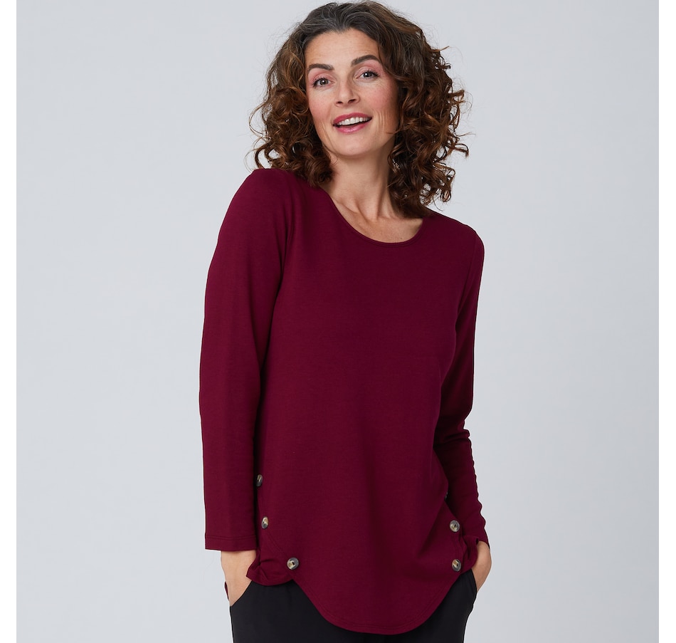 Image 201808_MRL.jpg, Product 201-808 / Price $31.33, Mr. Max Luxe Bamboo Cotton Tunic with Button Detail from Mr. Max on TSC.ca's Fashion department