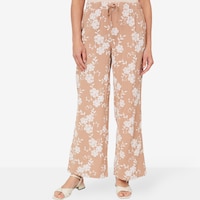 Hailey Lyn Puff Print Linen Wide Leg Pant