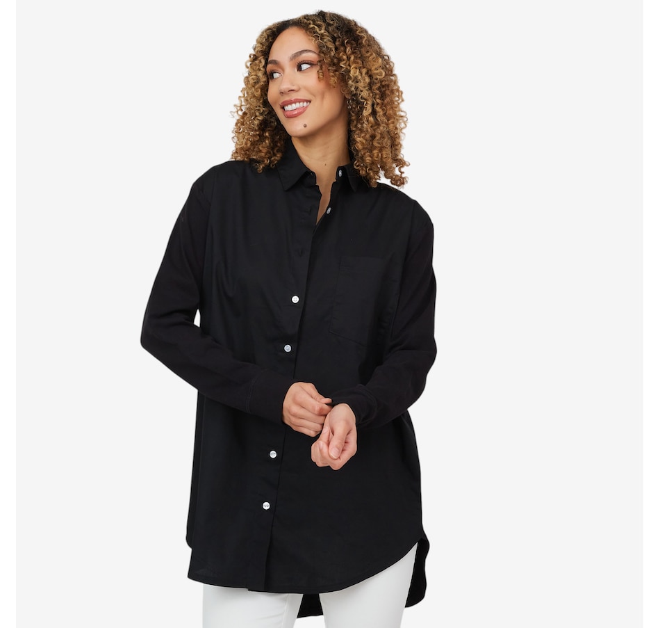 Image 202171_BLK.jpg, Product 202-171 / Price $49.33, Preloved Keyara Oversized Shirt from Preloved on TSC.ca's Fashion department