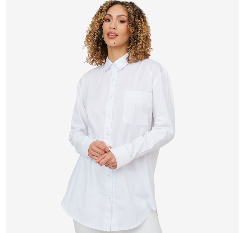 Image 202171_WHT.jpg, Product 202-171 / Price $49.33, Preloved Keyara Oversized Shirt from Preloved on TSC.ca's Fashion department