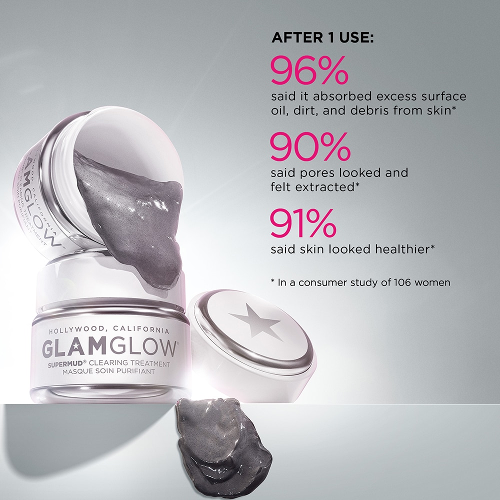 Glamglow supermud charcoal 2025 instant treatment mask