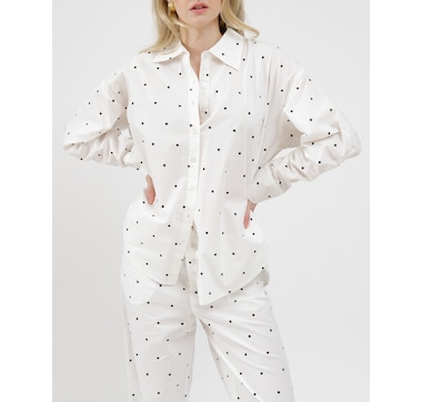  Brunette The Label Poplin Button Up Shirt