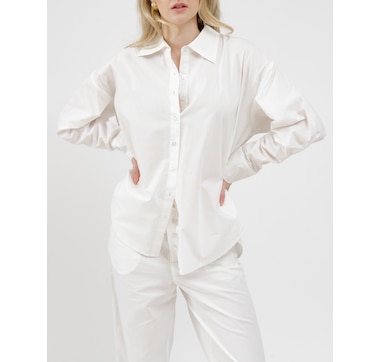  Brunette The Label Poplin Button Up Shirt