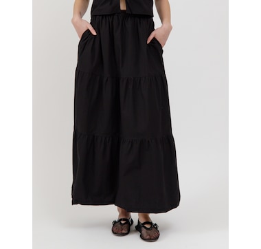 Brunette The Label Poplin Long Skirt