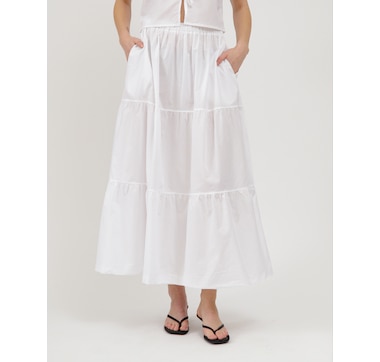 Brunette The Label Poplin Long Skirt