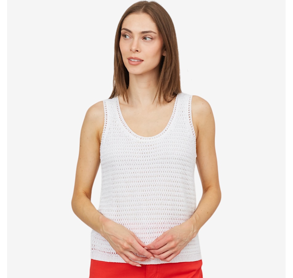 Image 204006_WHT.jpg, Product 204-006 / Price $29.33, claudia ev Sleeveless Knit Top from claudia ev on TSC.ca's Fashion department