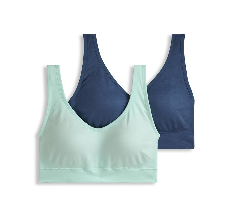 Image 204389_BLMDW.jpg, Product 204-389 / Price $70.00, Jockey Seamfree Back Smoothing Bralette (2-pack) from Jockey on TSC.ca's Fashion department