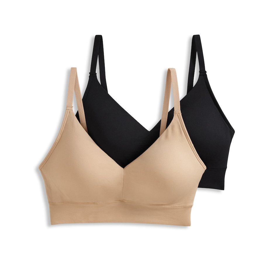 Image 204390_LBBLK.jpg, Product 204-390 / Price $49.99, Jockey Seamfree Light Lift Bralette (2-pack) from Jockey on TSC.ca's Fashion department