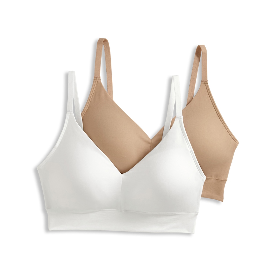 Image 204390_WHLBG.jpg, Product 204-390 / Price $49.99, Jockey Seamfree Light Lift Bralette (2-pack) from Jockey on TSC.ca's Fashion department