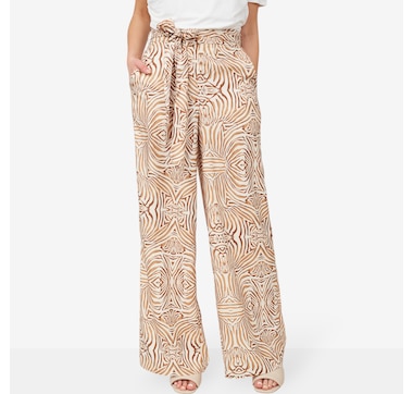 Product 204-491 / Price $79.99 , Badgley Mischka Bianca Wide Leg Printed Palazzo Pant