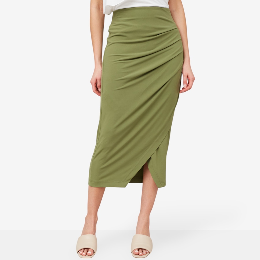 Image 204492_OLI.jpg, Product 204-492 / Price $29.33, Badgley Mischka Ruched Side Drape Skirt from Badgley Mischka on TSC.ca's Fashion department